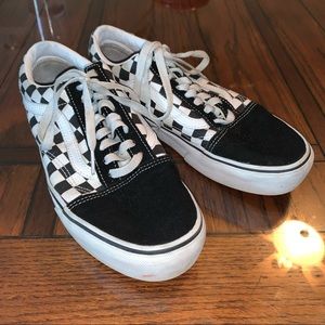 Platform Checkered Vans